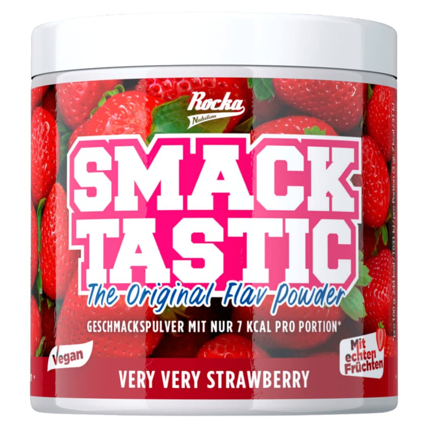 Rocka Nutrition Smack Tastic Pulver Strawberry vegan 90g